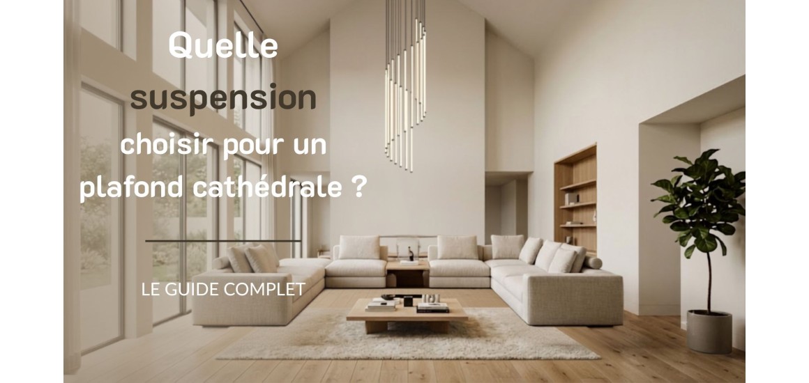 Quelle suspension choisir pour un plafond cathédrale ?